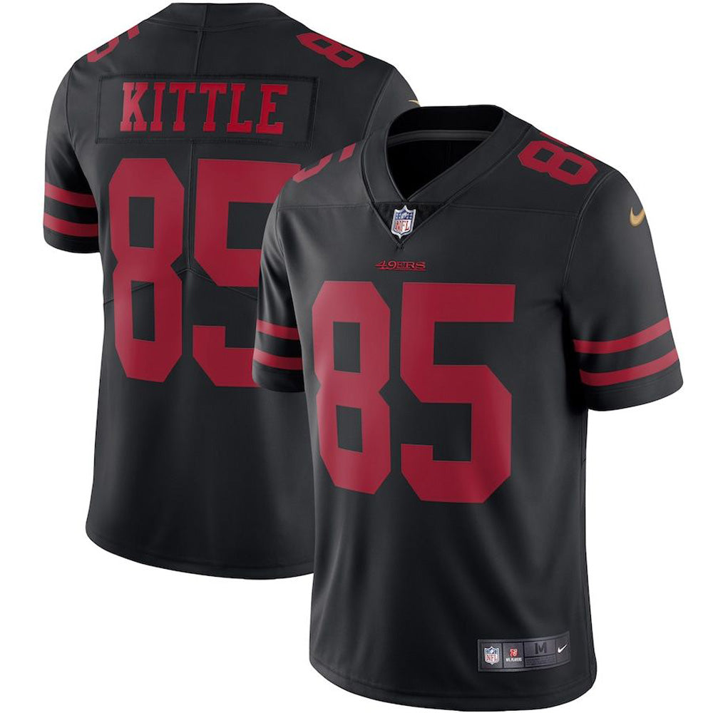 Men's San Francisco 49ers George Kittle Vapor Jersey - Black